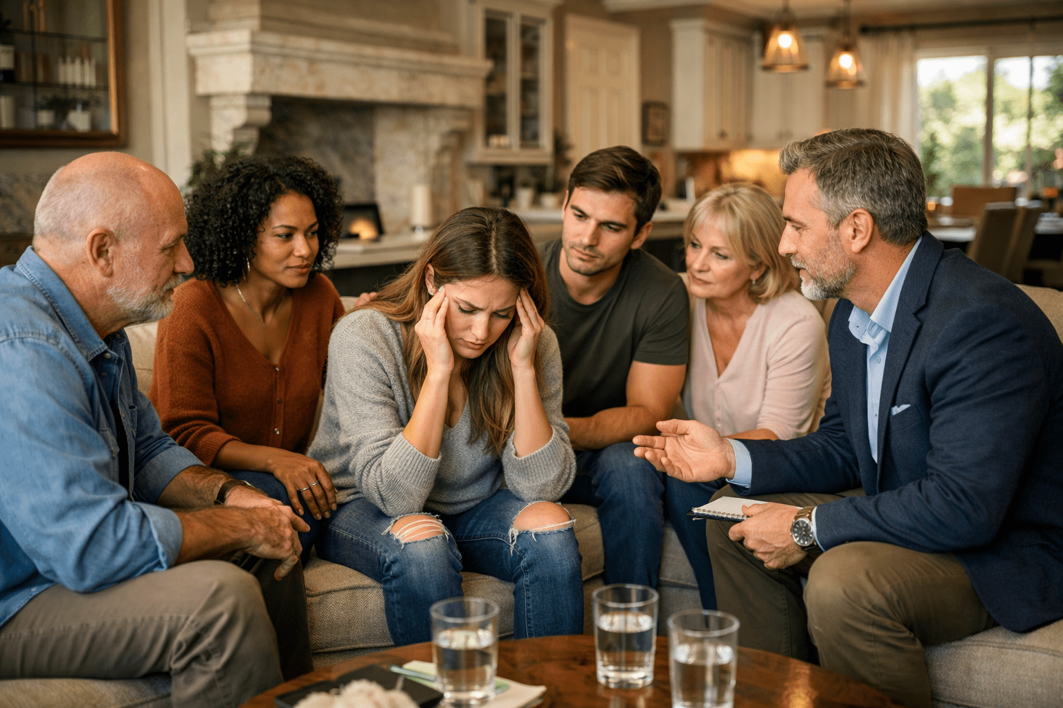 Family intervention support session